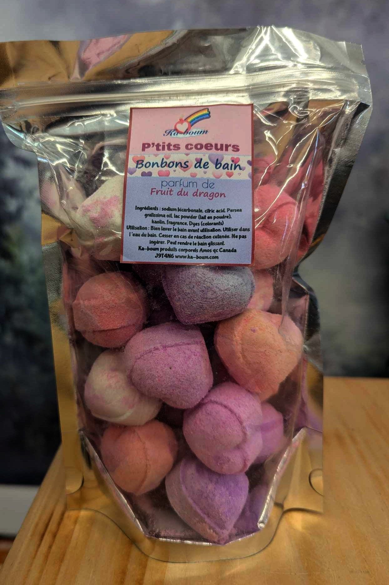 Bonbons de bain coeurs